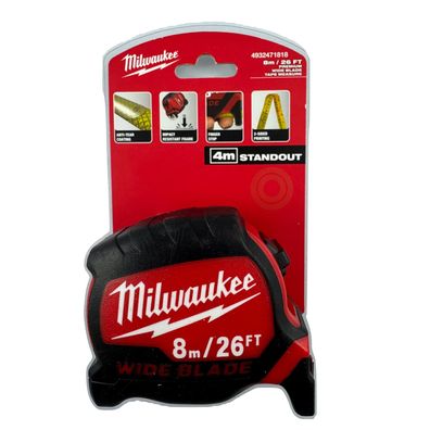 Milwaukee Premium Bandmaß 8m/33mm 4932471818