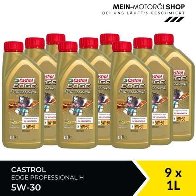 Castrol Edge Professional Fluid Titanium H 5W-30 9x1 Liter