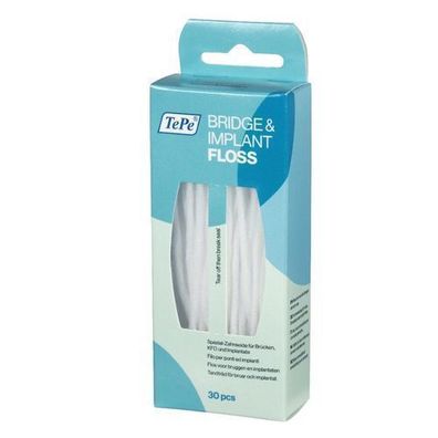 TePe Bridge & Implant Floss NiÄ? dentystyczna, 30 sztuk