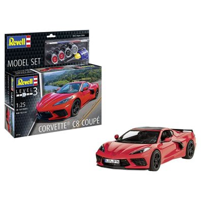 Revell Model Set Corvette C8 incl. Farben in 1:25 67714 Bausatz