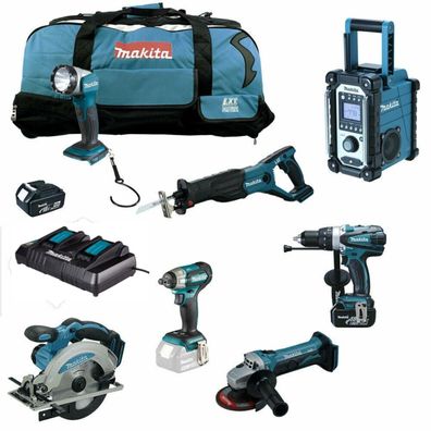 MAKITA LXT 18V 11tlg Akku Werkzeug Set + DTW181 RTJ Akku-Schlagschrauber RFE RMJ