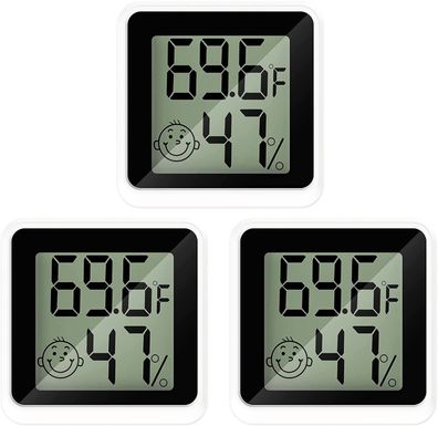 Thermometer Hygrometer Innen, Mini LCD Thermometer Hygrometer Innen