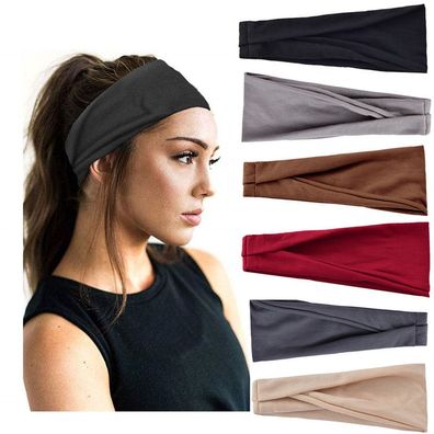 6 Stück dünnes Haarband für Damen, Workout, Yoga, Haar-Accessoires