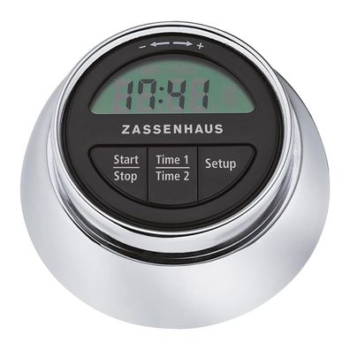 Zassenhaus Digital Timer Speed Küchenuhr Kurzzeitmesser magnetisch Eieruhr