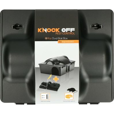 Knock Pest Köderbox Ratte/Maus Dual bait mit Rattenfalle