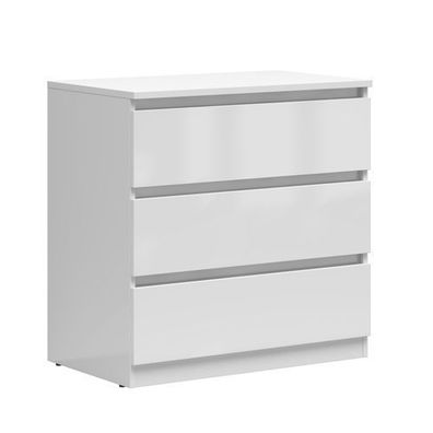 Kommode Tetrix Sideboard Schubladenschrank 45 x 75 x 75,5 , Weiss