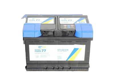 Autobatterie Cartechnic 12 Volt Starterbatterie ULTRA POWER 77 AH