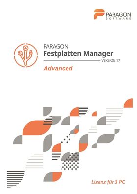 Paragon Festplatten Manager 17 Advanced 3PC, Win 11/10/8/7 Dauerlizenz, Download