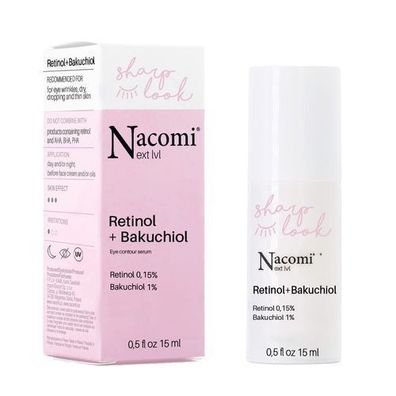 Nacomi Next Level Intensives Augenserum mit Retinol und Bakuchiol, 15ml