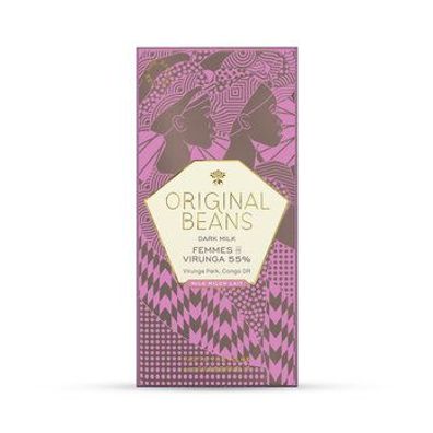 Original Beans 6x Original Beans Femmes de Virunga 55% Bio Milchschokolade 70g