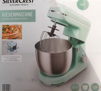 SILVERCREST® Küchenmaschine SKM 600 B2 mint matt