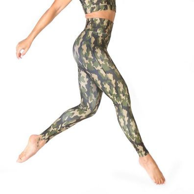 Bodyboo - Bekleidung - Leggings - BB23956-Camo-Green - Damen - olive, haki