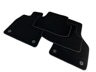 OEM Seat Fussmatten Velours schwarz Leon 5F 3 und 4 original Teppich Stoff Cupra