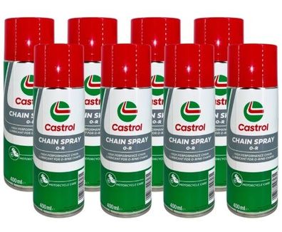 Castrol Chain Spray O-R Kettenspray 8x400 ML