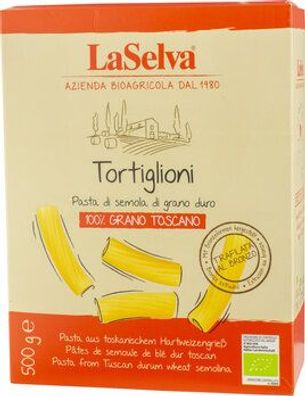 LaSelva 3x Tortiglioni - Teigwaren aus LaSelva-Hartweizengrieß 500g