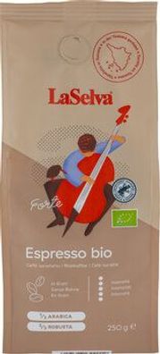 LaSelva 3x Espresso "Forte" - Röstkaffee Ganze Bohne 250g