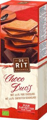 deRit 6x Choco Duo´s, Zartbitter 150g