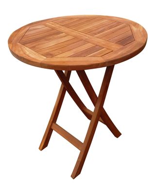 deVries Teakholz-Gartentisch Woodie - ø 70 cm