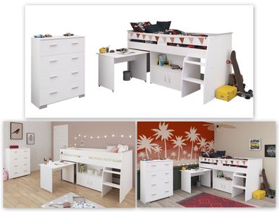 Reverse 13 Kinderzimmer-Set 2-tlg. in Weiß Dekor