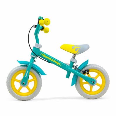 Kinderfahrrad Reflektor Milly Mally Dragon mit Bremse Mint