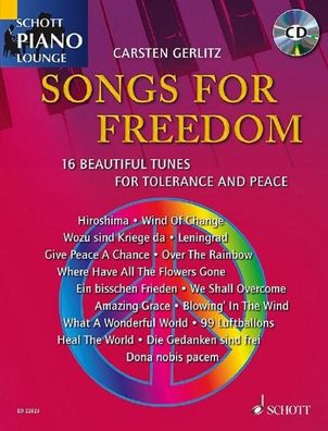 Songs For Freedom. Klavier. Ausgabe mit CD,