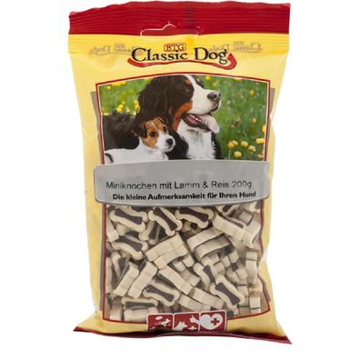 Classic Dog Snack Miniknochen mit Lamm & Reis 12 x 200g