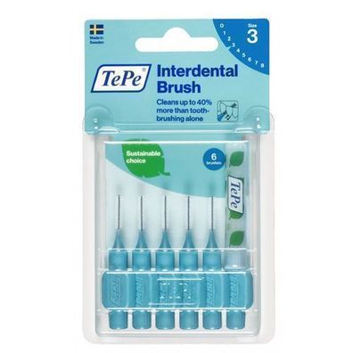 TePe Original Interdentalbürsten 0.6mm Blau, 6 Stk