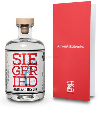 Siegfried Rheinland Dry Gin 0,5l (41% Vol) + Siegfried Adventskalender -[Enthäl