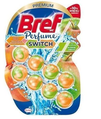 WC Frisch Duft Switch Toilettenhänger Pfirsich & Apfel, 2x50g