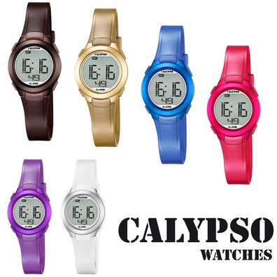 Calypso K5677 Damenuhr Chrono digital Polyurethan-Armband