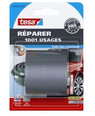 Tesa Reparaturband Grau 5m x 50mm, 1 Stk