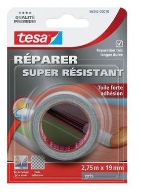 Tesa Extra Starke Reparaturband Grau 2,75m x 19mm