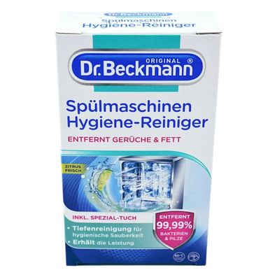 DR. Beckmann Spülmaschinen Hygiene Reiniger 75g + Feuchttuch