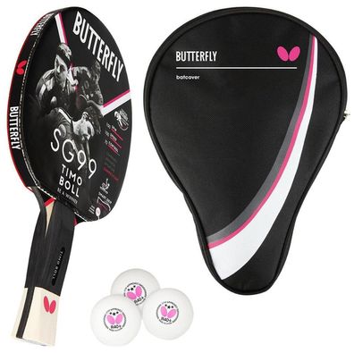 Butterfly 1x Timo Boll SG99 Tischtennisschläger + Tischtennishülle Drive Case