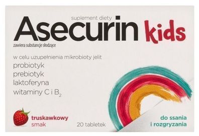 Asecurin Kinder Lutschtabletten, 20 Kautabletten