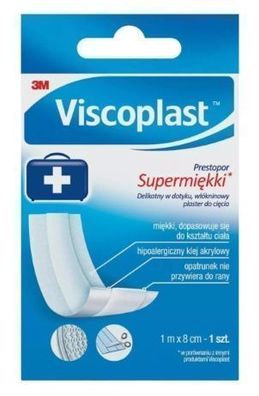 Viscoplast Prestopor Superweicher 1m x 8cm Verband