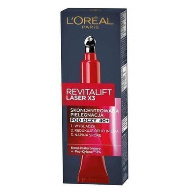 L'Oreal Paris Revitalift Laser X3 Augencreme, 15ml