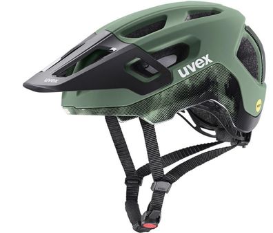 Uvex Fahrradhelm React MIPS moss green-black matt