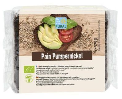 Pural 6x Pumpernickel Schnittbrot 375g