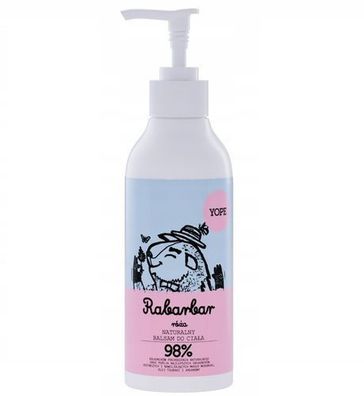 Yope Natur Körpercreme - Rabarber & Rose, 300ml