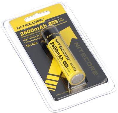 Nitecore Li-Ion Akku 3,7V Typ 18650 NL1826 2600 mAh