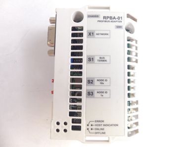 ABB RPBA-01 APPL 2.11 CPI 1.28 Rev: H Profibus Adapter SN: 5410398