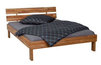 Futonbett Jugendbett Doppelbett Jule massiv mit Kopfteil