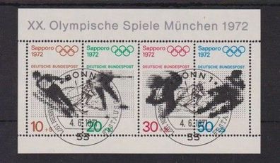 BRD 1971 gestempel Bonn MiNr. Block 6 Olympische Spiele München 1972