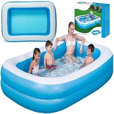 Aufblasbare Pool 180 x 130 x 40 cm Garten Pool Kinderpool Family Pool Retoo