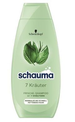 Schauma Kräuter Pflege Shampoo, 400 ml - Intensive Haarpflege