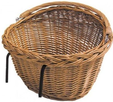 Fahrradkorb 33 Liter Rattan Braun