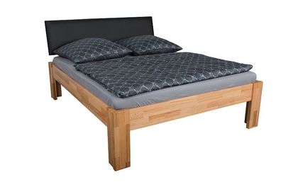 Comforbett Jugendbett Doppelbett Mozart massiv inkl. Kopfteil gepolstert