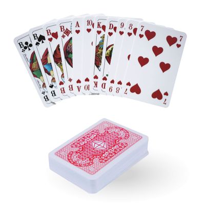 Kartenspiel Karo Skat 55 Spielkarten Canasta Poker Skatspiel Französisch