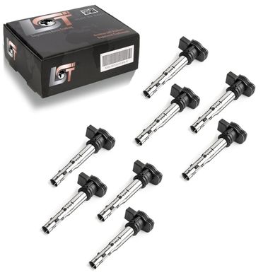 8x Zündspule Zündmodul für Audi A4 8E B7 RS4 A5 RS5 für VW Touareg 7L 4.2 V8 FSI